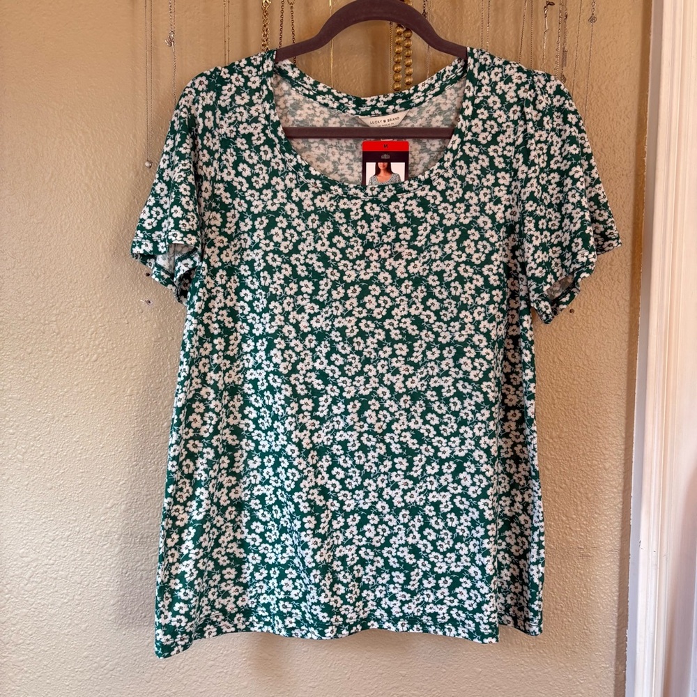 Floral Green Women's Top